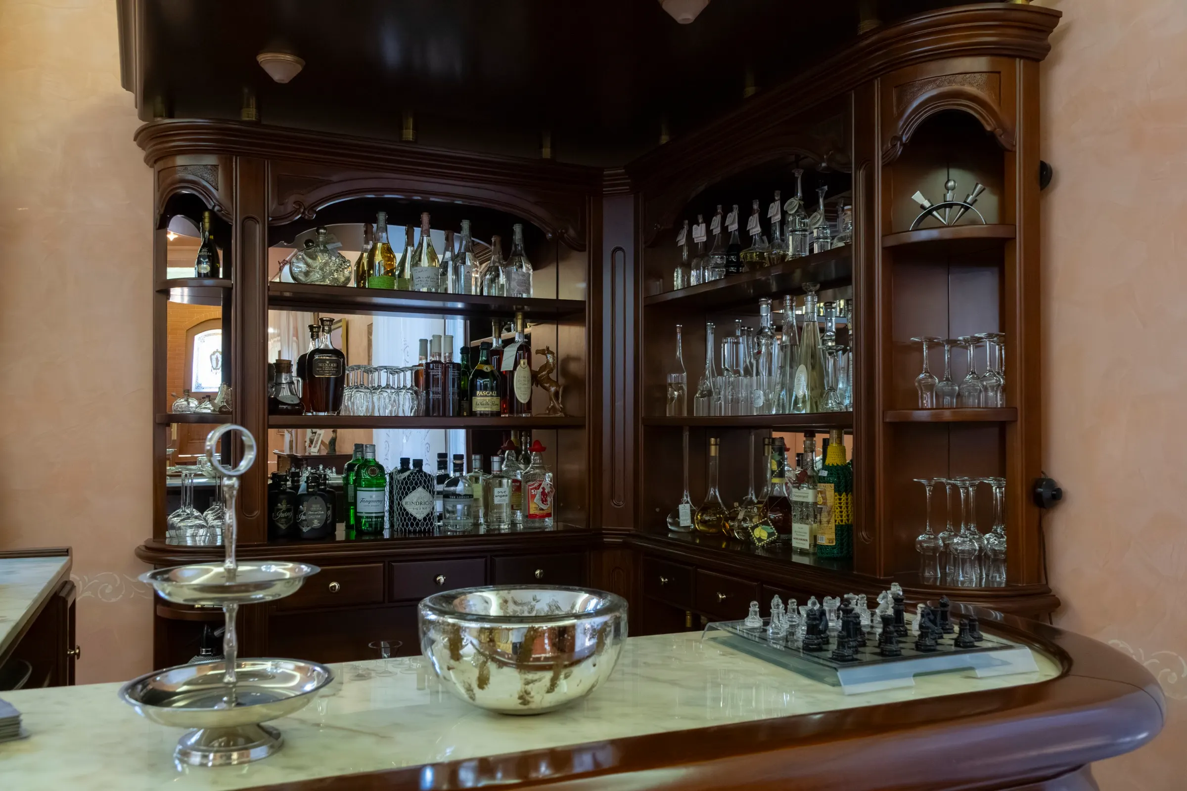 Bar area detail