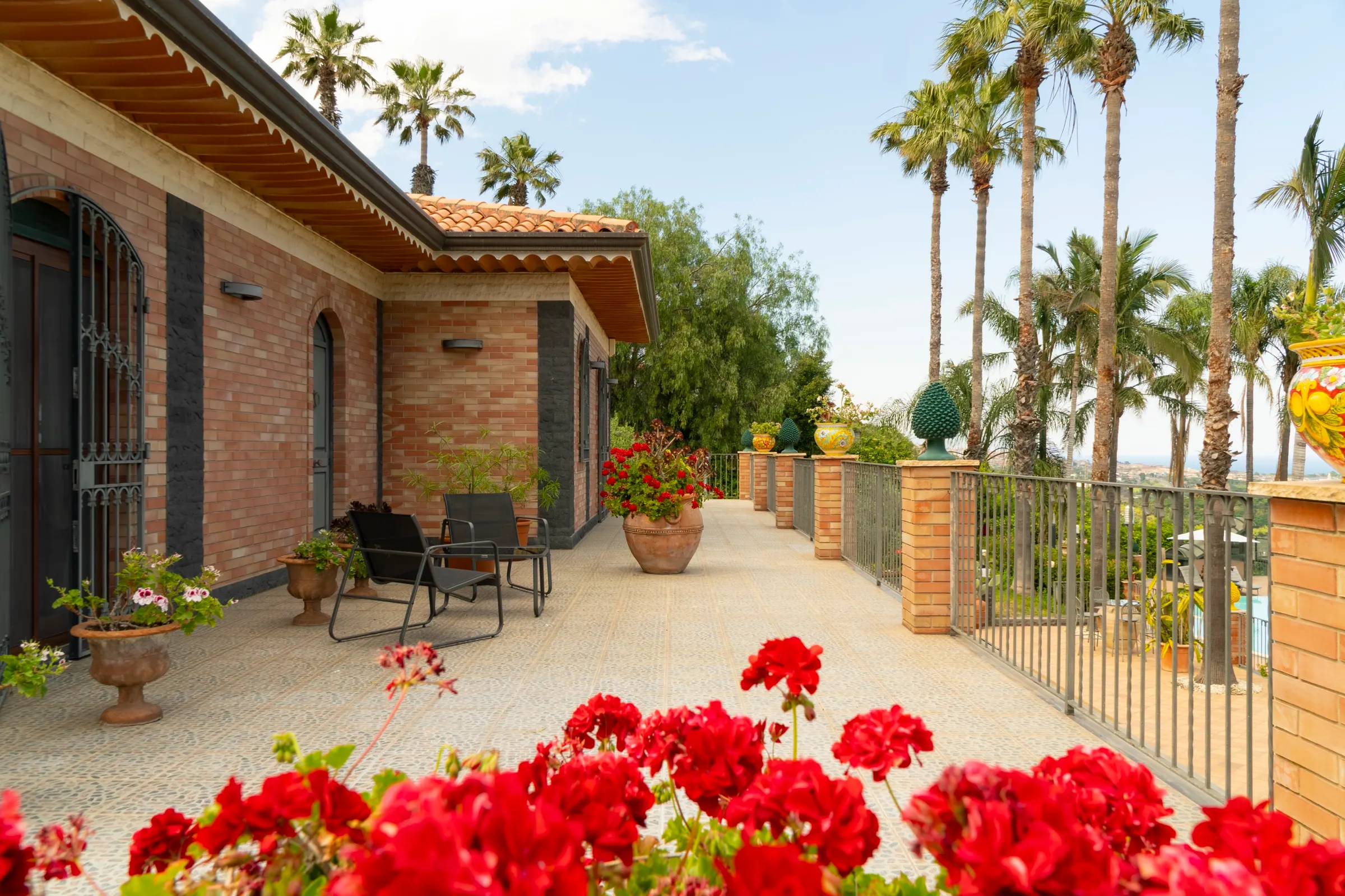 Exterior of the villa